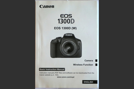 Canon EOS 1300D Basic Instruction User Manual Original