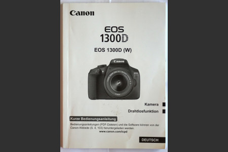 Canon EOS 1300D Basic Instruction User Manual German  Original