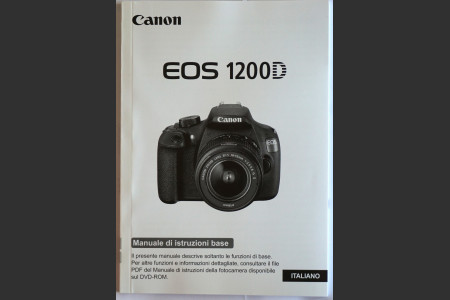 Canon 1200D User's Manual in Italian Original